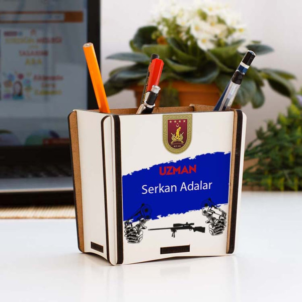 Uzman Mavi Tasarım Kalemlik