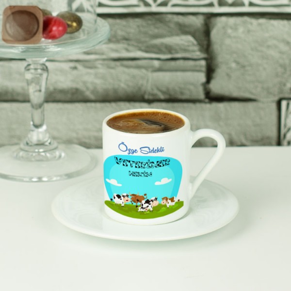 Veteriner Hekim Çiftlik Tasarım Kahve Fincanı