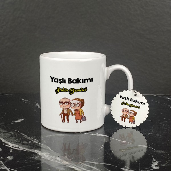 Yaşlı Bakımı Kupa Bardak ve Anahtarlık Set