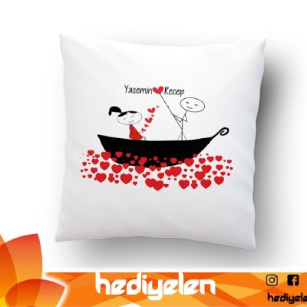 Yastık - Aşk Gemisi Tasarımlı