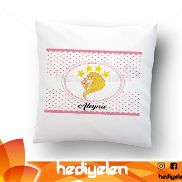 Yastık - Aslan Tasarımlı