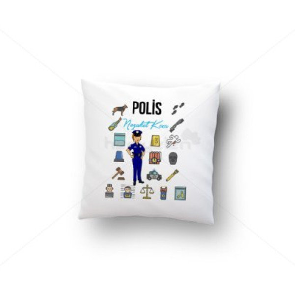 Yastık - Polis Tasarımlı