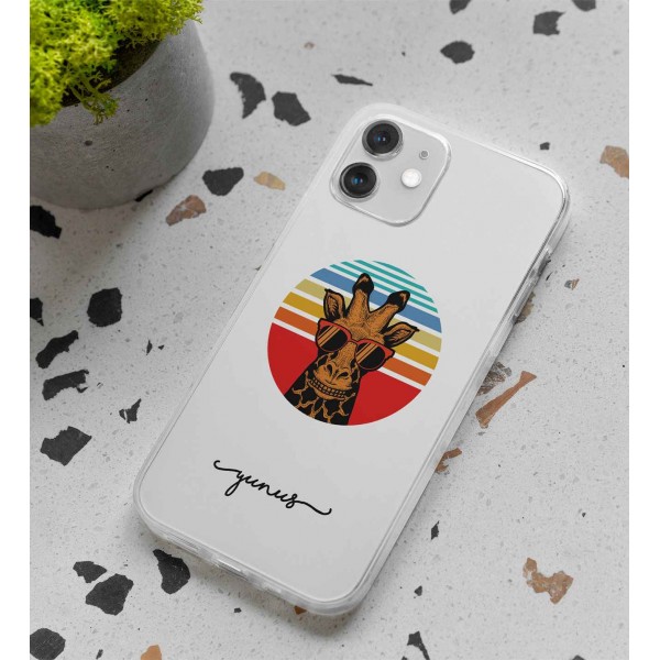 Zürafa Tasarımlı Telefon Kılıfı (Sadece iPhone Modelleri)